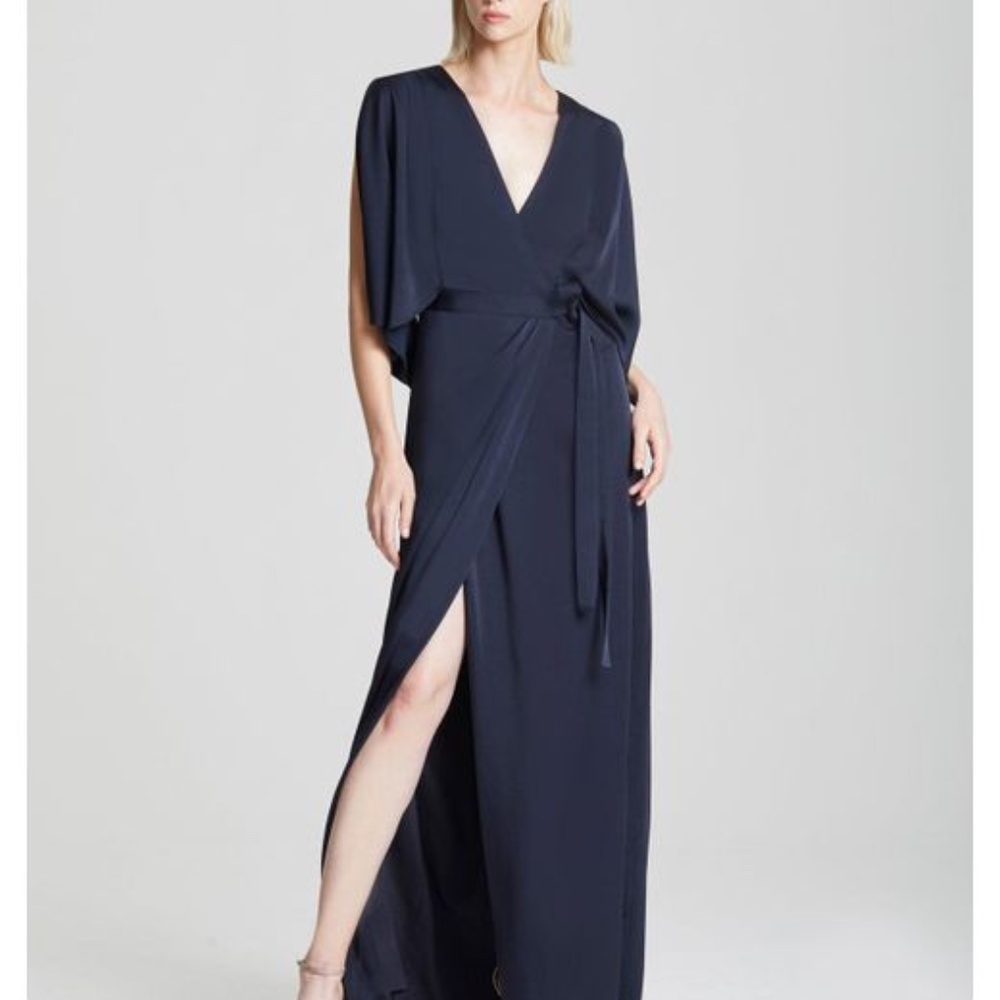 Halston Kimono Wrap Gown